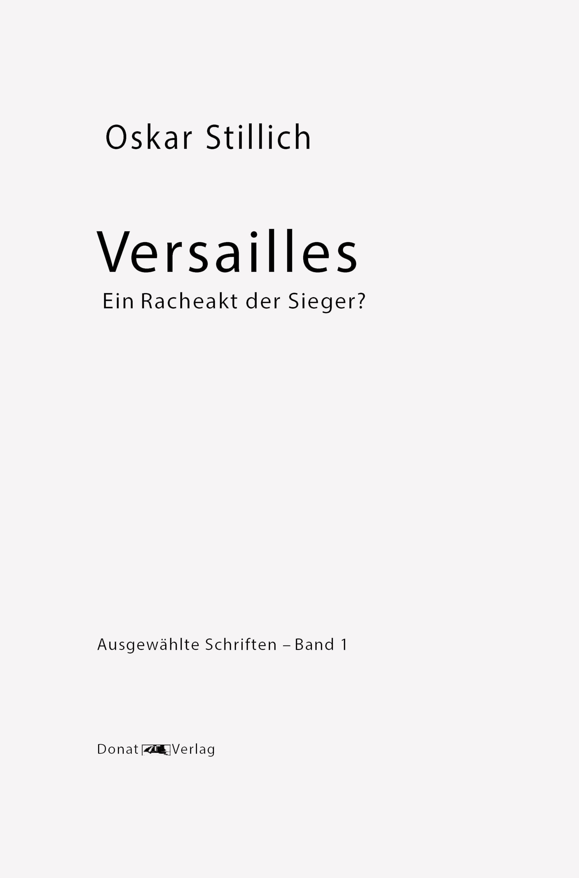 Band 1, Versailles